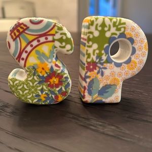 Anthropologie salt and pepper shaker